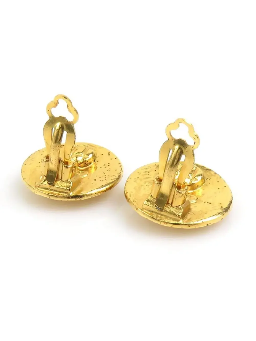Auth Chanel Vintage Cc Logo Clip On #303105C27B